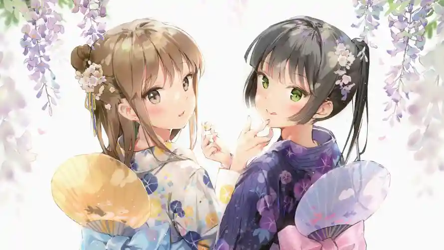 4k动漫壁纸 - 和服 - 少女 - 背景「哲风壁纸」 4k动漫壁纸 - 和服 - 少女 - 背景「哲风壁纸」