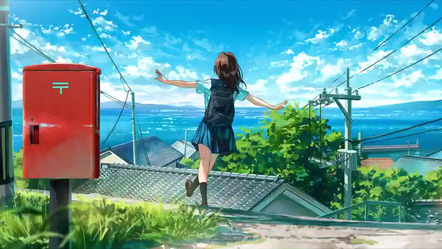 4kjk壁纸 - 动漫 - 少女 - 背景「哲风壁纸」