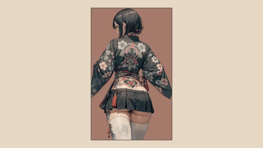 4k动漫壁纸 - 和服 - 二次元 - 人物形象「哲风壁纸」