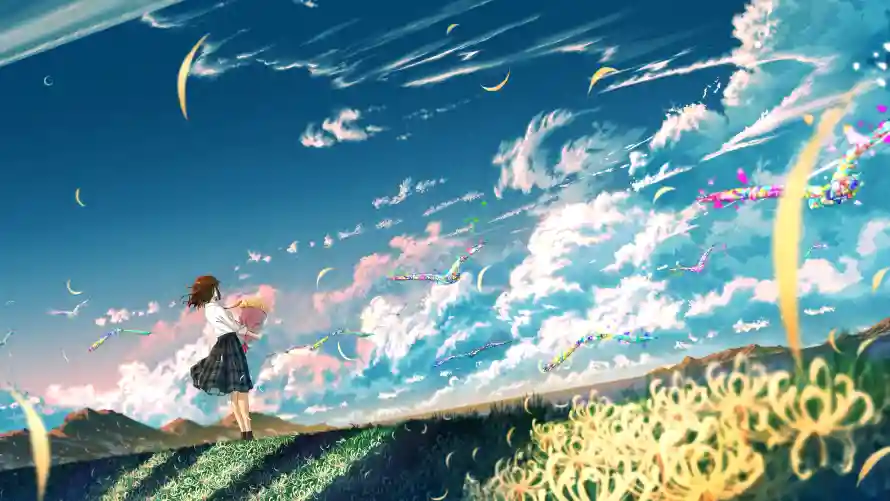 4k动漫壁纸 - 场景 - 少女 - 背景「哲风壁纸」