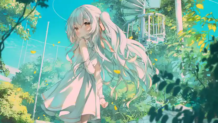 4kAI壁纸-唯美风与少女-AI少女壁纸分享「哲风壁纸」