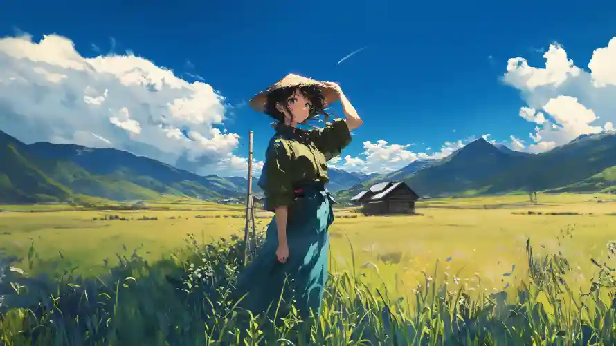 4kAI壁纸-AI少女壁纸和少女-草帽少女壁纸推荐「哲风壁纸」