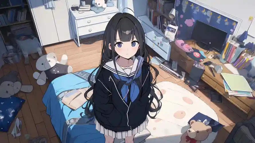 4kAI壁纸 - jk - 二次元 - 动漫少女「哲风壁纸」