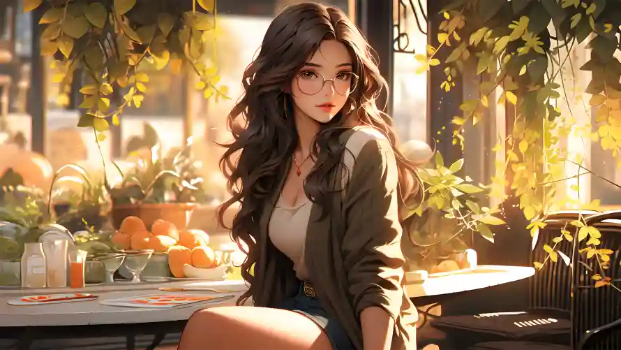 4kAI壁纸 - 美女 - AI美女 - 休闲风格「哲风壁纸」