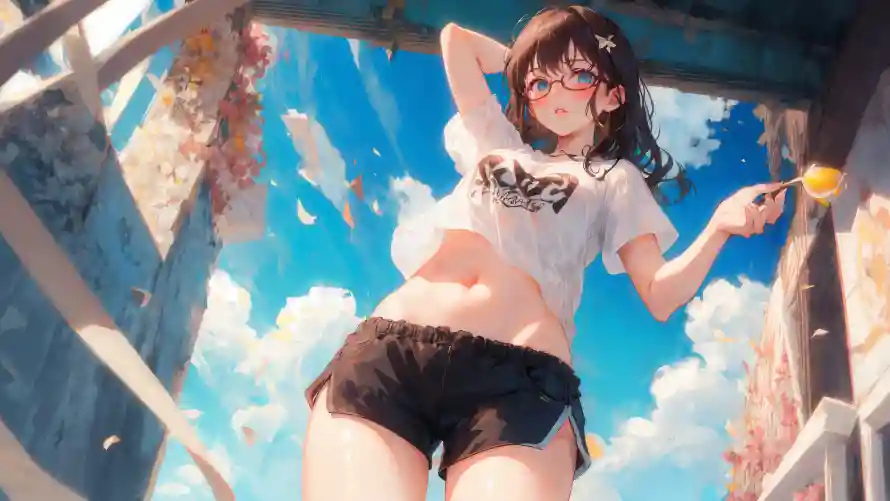 4kAI壁纸 - 少女 - AI少女 - 休闲穿搭「哲风壁纸」
