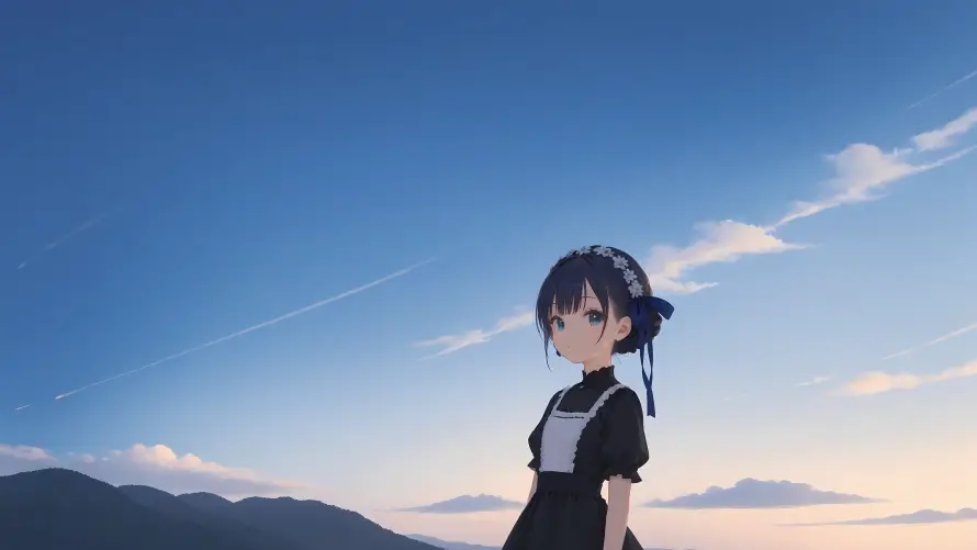4kAI壁纸 - 少女 - AI少女 - 少女背影「哲风壁纸」