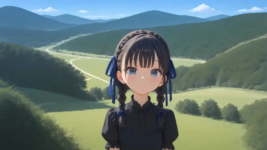 4kAI壁纸 - 少女 - 清新 - 田园「哲风壁纸」