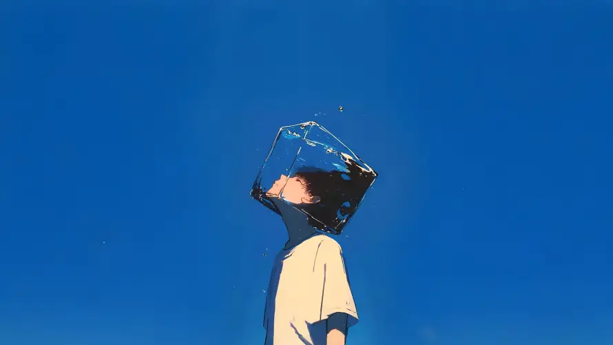 4k创意壁纸 - 动漫 - 少年 - 背景「哲风壁纸」