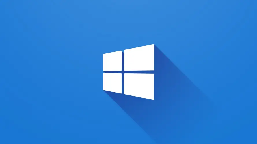 4k微软标志壁纸 - 系统图标 - 蓝色背景 - win10「哲风壁纸」
