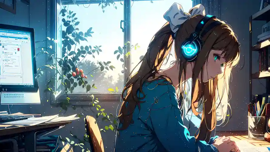4kAI壁纸 - 少女 - AI少女 - 专注少女「哲风壁纸」