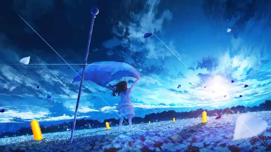 4k动漫壁纸 - 场景 - 少女 - 背景「哲风壁纸」