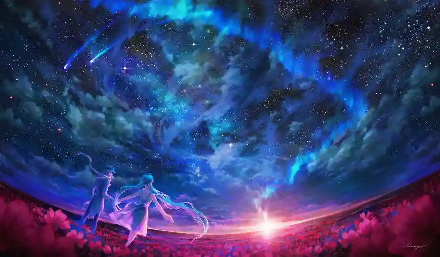 4k宇宙壁纸 - 星空 - 梦境般 - 国产动漫「哲风壁纸」