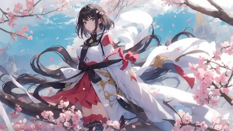 4k动漫壁纸 - 少女 - 樱花 - 动漫壁纸「哲风壁纸」