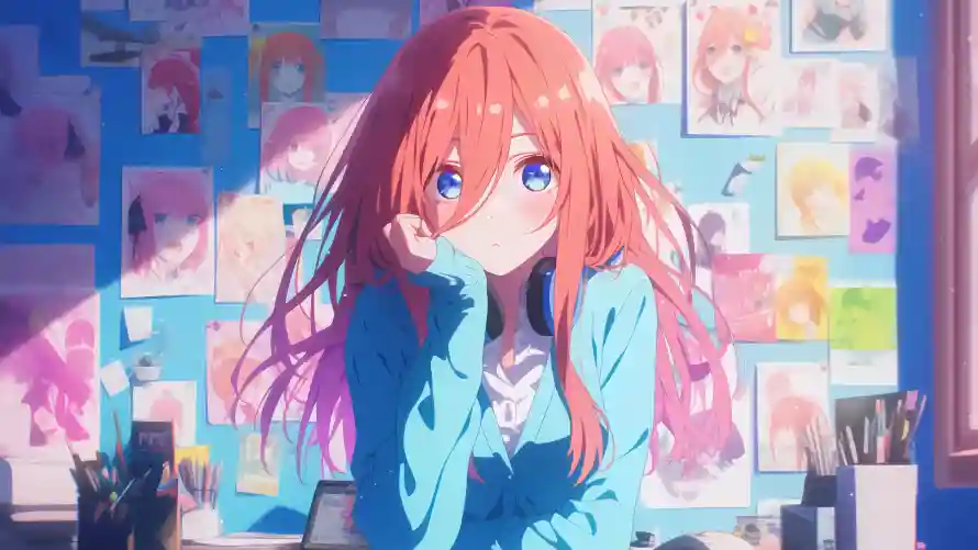 4k动漫壁纸 - 少女 - 红发 - 动漫壁纸「哲风壁纸」