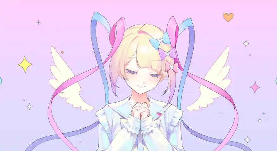4k天使壁纸 - 少女 - 梦幻 - 二次元「哲风壁纸」