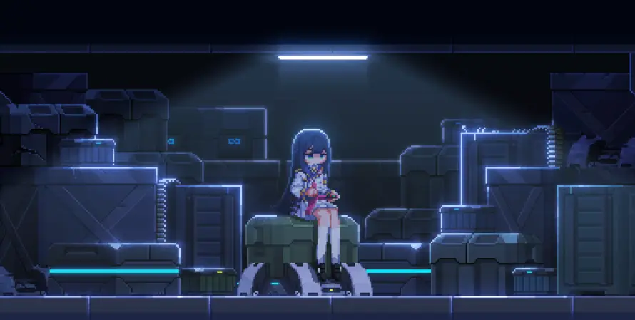 4k少女壁纸 - 像素风 - 像素艺术 - 科幻场景「哲风壁纸」