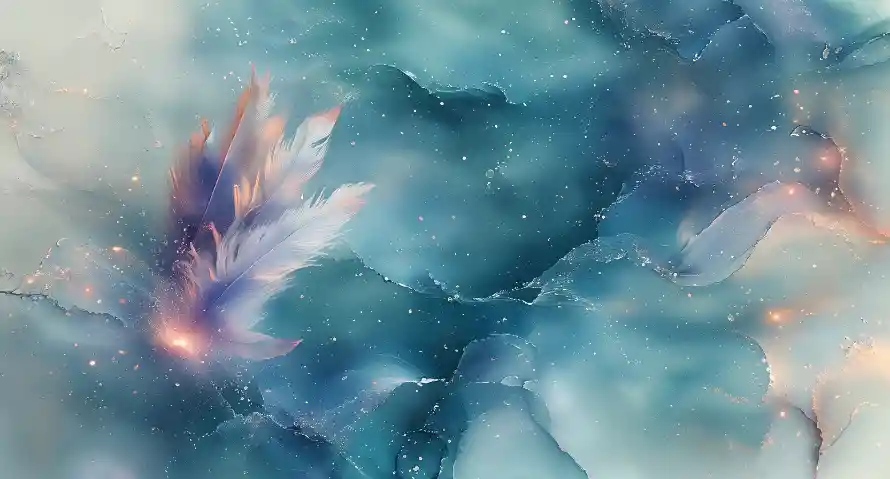 4k幻想壁纸 - 梦幻 - 空灵 - 羽毛「哲风壁纸」