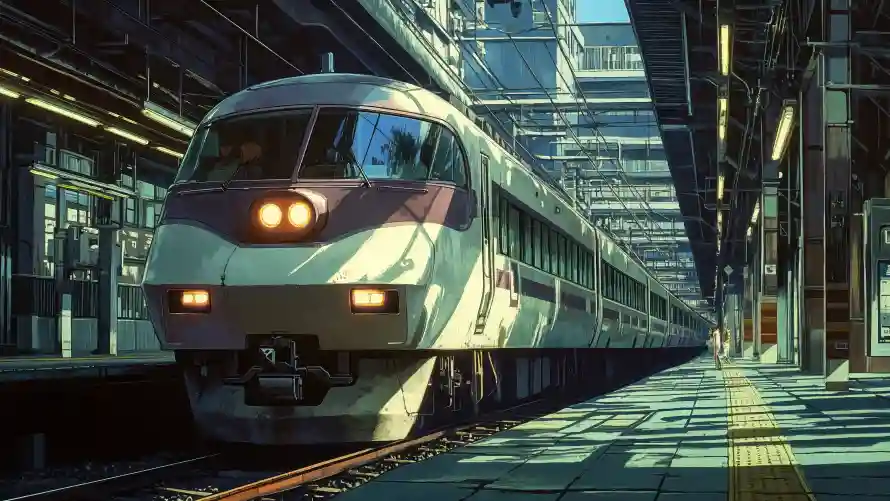 4k列车壁纸 - 动漫 - 场景 - 火车「哲风壁纸」