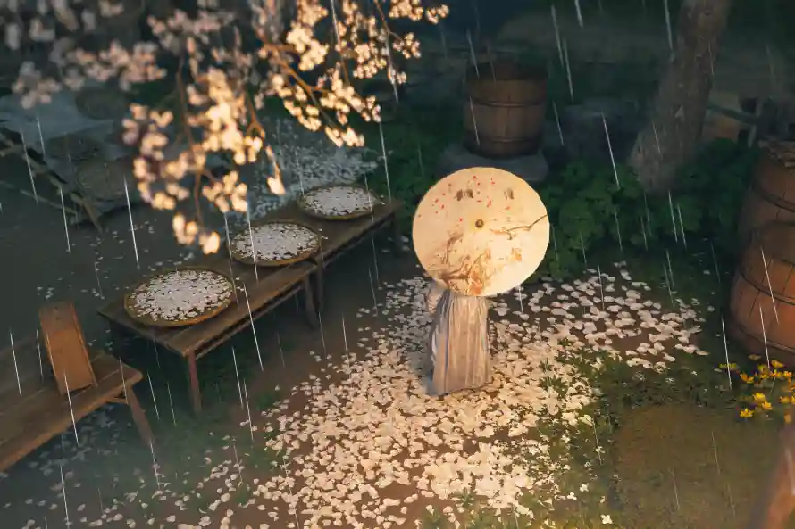 4k木桌壁纸 - 木桶 - 游戏 - 落花「哲风壁纸」