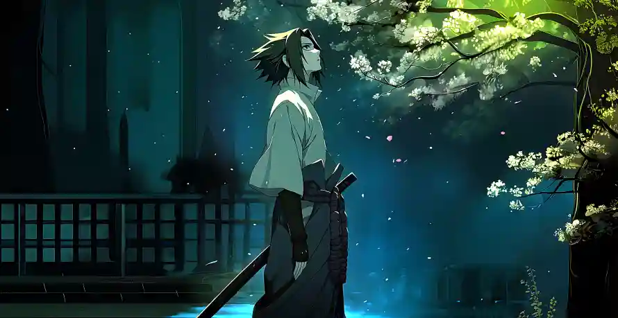 4k剑士壁纸 - 动漫 - 夜色 - 持剑「哲风壁纸」