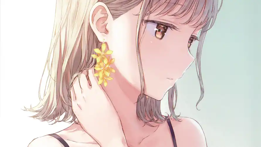 4k动漫壁纸 - 美女 - 耳坠 - 耳饰「哲风壁纸」