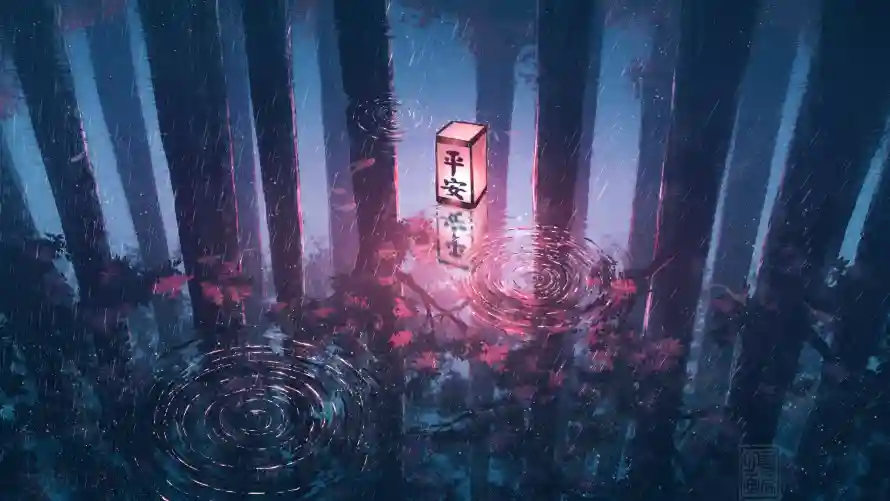5k倒影壁纸-灯笼和平安-壁纸分享「哲风壁纸」