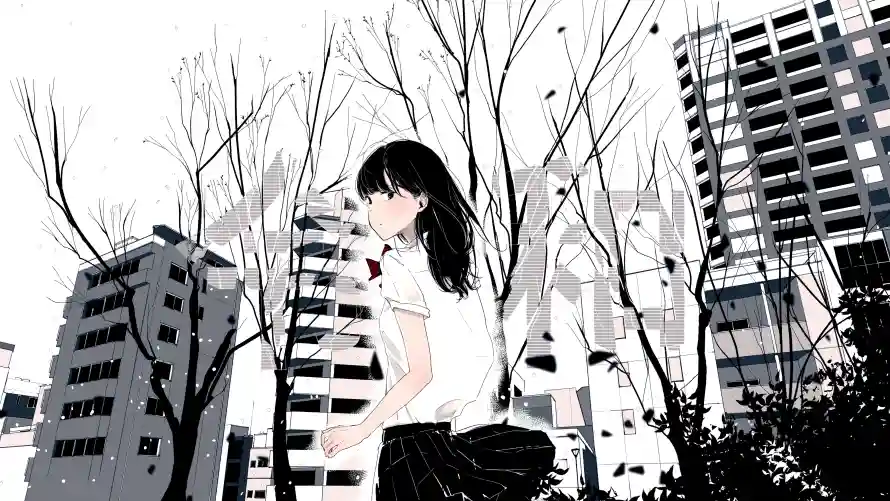 4kjk壁纸 - 少女 - 意境 - jk少女「哲风壁纸」