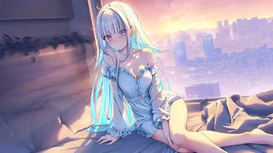 4k动漫壁纸 - 少女 - 长发 - 二次元「哲风壁纸」