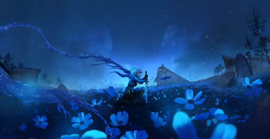 4k动漫壁纸 - 场景 - 花海 - 二次元「哲风壁纸」