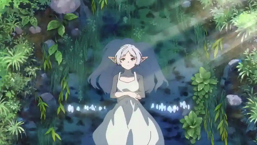 4k森林壁纸 - 芙莉莲 - 动漫角色 - 精灵少女「哲风壁纸」