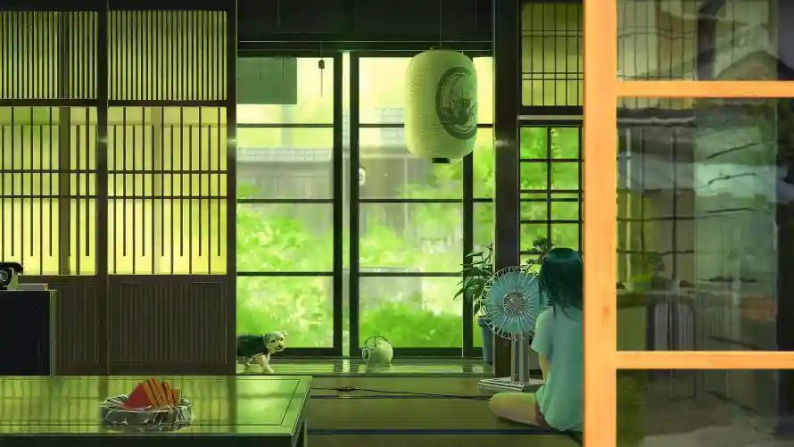 2k夏天中午壁纸-夏天壁纸与室内景致-日式房间「哲风壁纸」