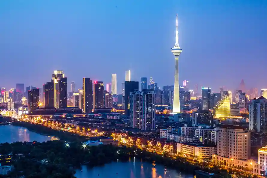 4k夜景壁纸 - 城市 - 风景 - 河流「哲风壁纸」