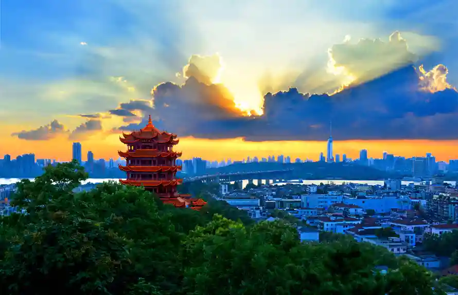 4k城市壁纸 - 风景 - 黄鹤楼 - 城市风景「哲风壁纸」