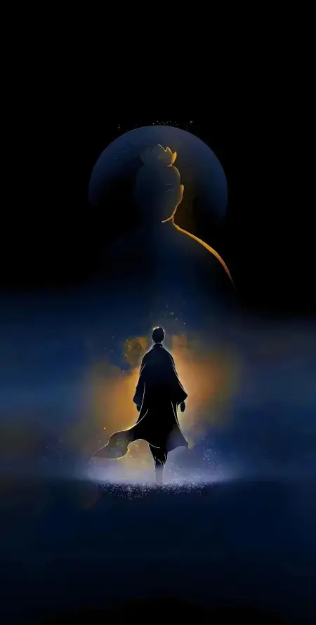 4k人生壁纸 - 感悟 - 月夜 - 行者「哲风壁纸」