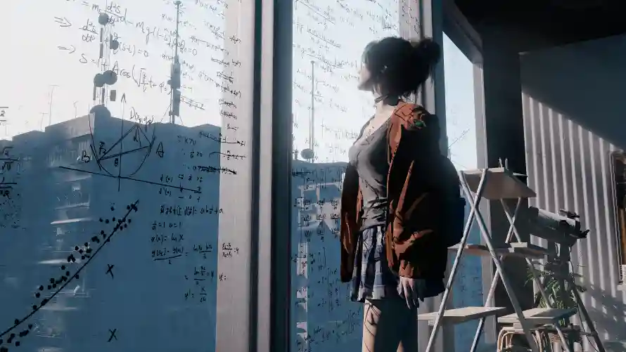 4k少女壁纸 - WLOP - 城市背景 - 少女插画「哲风壁纸」