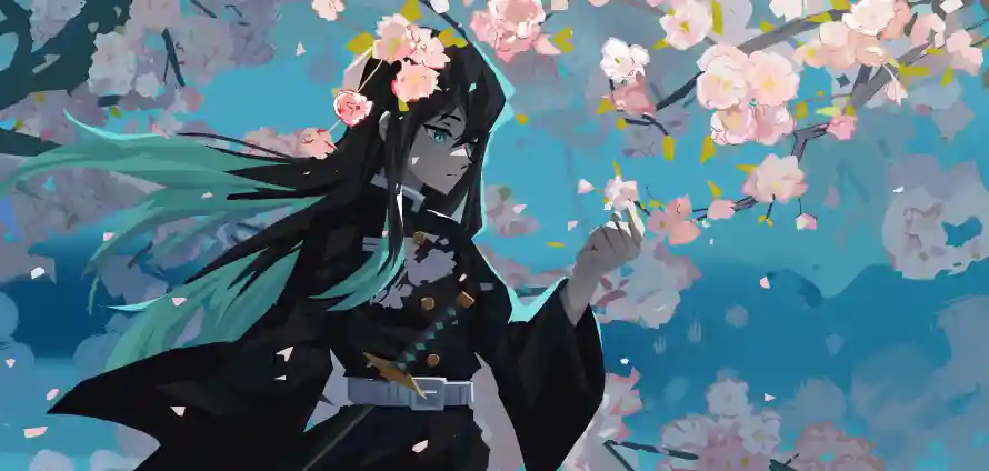 4k动漫壁纸 - 插画 - 樱花 - 霞柱「哲风壁纸」