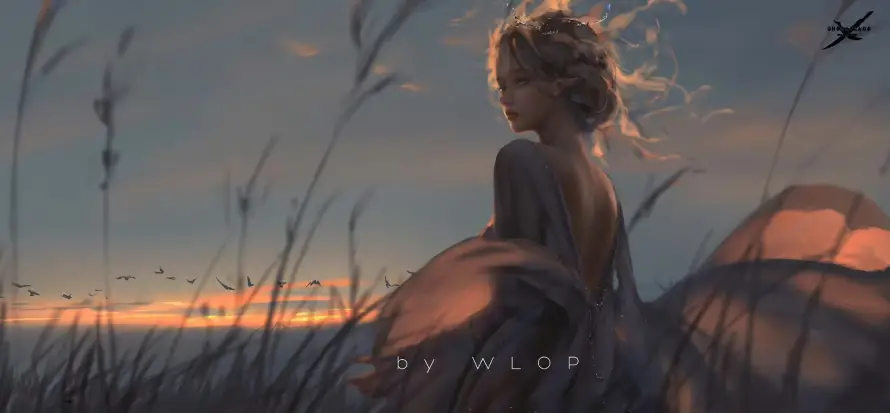 4k鬼刀壁纸 - 海琴烟 - WLOP - 插画艺术「哲风壁纸」