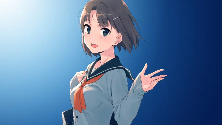 4k动漫壁纸 - 二次元 - 水手服 - 动漫少女「哲风壁纸」