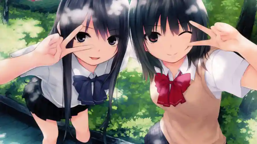 4k动漫壁纸 - 二次元 - 双生少女 - 校园制服「哲风壁纸」 4k动漫壁纸 - 二次元 - 双生少女 - 校园制服「哲风壁纸」