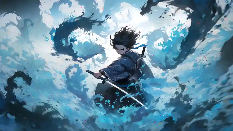 4k剑客壁纸 - 古风插画 - 奇幻水墨 - 武侠元素「哲风壁纸」
