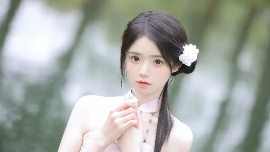 4k典雅壁纸 - 少女 - 清新 - 背景「哲风壁纸」