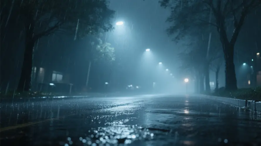 4k雨夜壁纸 - 孤独氛围 - 湿润路面 - 街道夜景「哲风壁纸」 4k雨夜壁纸 - 孤独氛围 - 湿润路面 - 街道夜景「哲风壁纸」