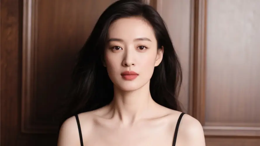 4k倪妮壁纸 - 女明星 - 气质写真 - 简约背景「哲风壁纸」