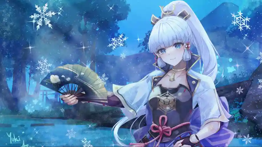 4k原神壁纸 - 甘雨 - 美女 - 雪花「哲风壁纸」 4k原神壁纸 - 甘雨 - 美女 - 雪花「哲风壁纸」