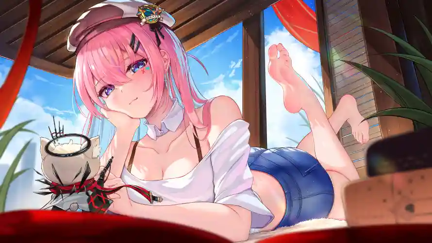 4k夏日壁纸 - 少女 - 惬意 - 清凉「哲风壁纸」