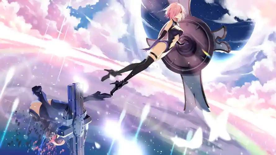 4k美女壁纸 - 二次元 - 动漫角色 - 天空背景「哲风壁纸」