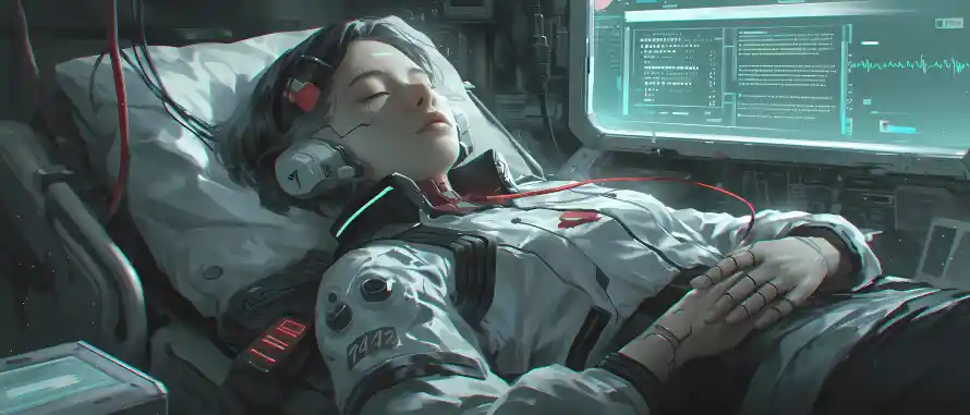 4k人物壁纸 - 睡眠 - 科幻 - 躺卧「哲风壁纸」