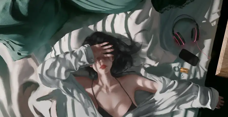 5k自在壁纸-卧室场景与魅力-少女日常壁纸分享「哲风壁纸」