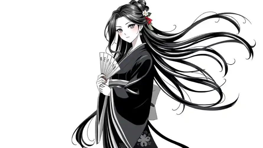 4kAI壁纸 - 黑白风 - Ai插画 - 古风元素「哲风壁纸」