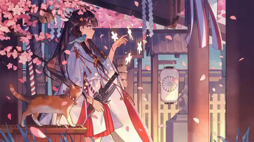 4k女孩壁纸 - 二次元 - 和服少女 - 和风元素「哲风壁纸」 4k女孩壁纸 - 二次元 - 和服少女 - 和风元素「哲风壁纸」